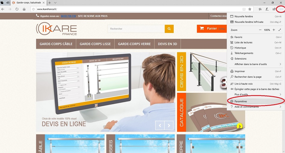 Activer Flash sur Internet Explorer, première étape