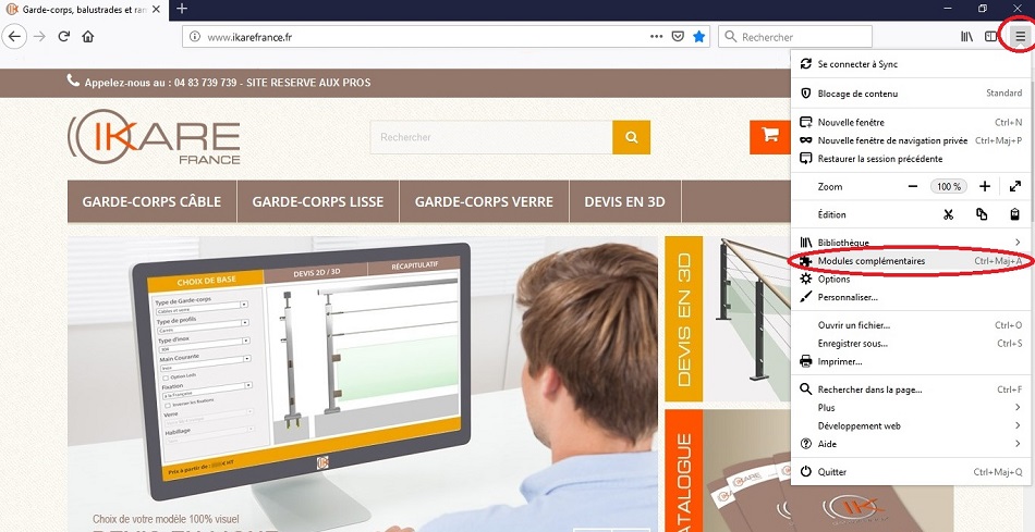 Activer Flash sur Mozilla, étape 1