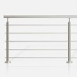 Garde-corps 5 lisses inox