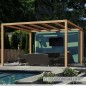 Pergola bois lamellé-collé autoportée Santander