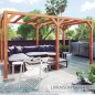 Pergola bois lamellé-collé autoportée Fuengirola