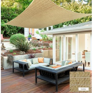 Voile d'ombrage rectangle ajourée