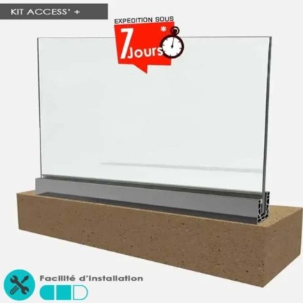 Garde-corps tout verre Access+ 88/2