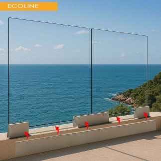 Garde-corps tout verre Ecoline