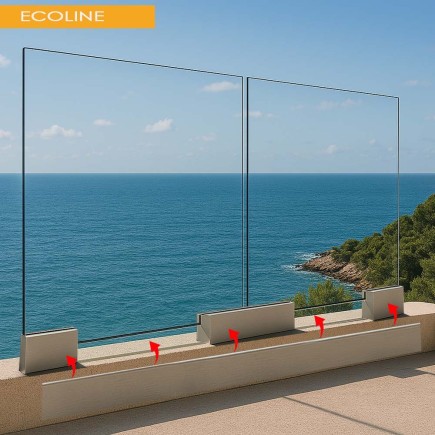 Garde-corps tout verre Ecoline