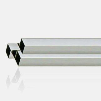 Tube 40x40x2mm inox 304 brossé pour intérieur