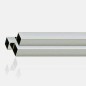 Tube 40x40x2mm inox 304 brossé pour intérieur