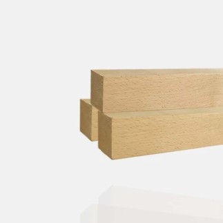 Main courante 40x40mm bois de hêtre pour intérieur