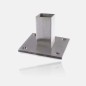 Platine inox pour tube carrée 40x40x2 mm