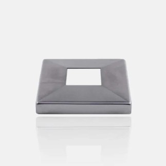 Cache platine carré inox