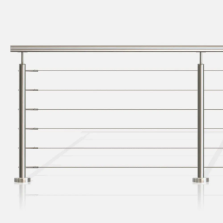 Garde-corps inox 6 câbles