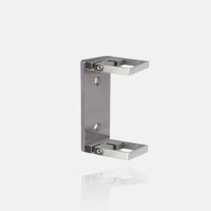 Platine rectangle ajustable fixation latérale pour tube carré 40x40mm