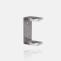 Platine rectangle ajustable fixation latérale pour tube carré 40x40mm