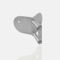Platine inox angle externe fixation latérale pour tube 42,4 mm