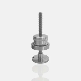 Platine inox pour marche d'escalier