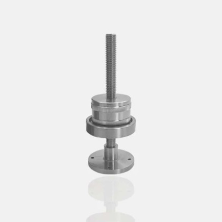 Platine inox pour marche d'escalier