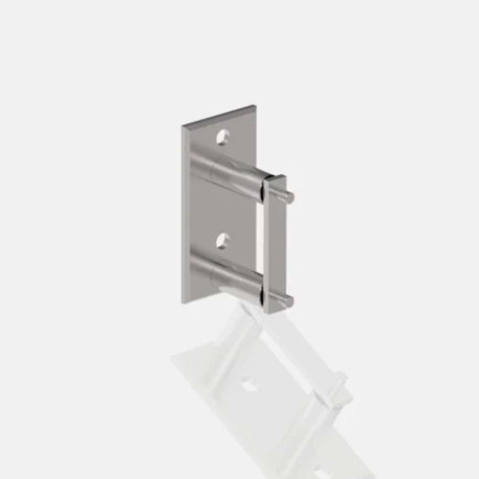 Platine rectangulaire pour tube 42,4 mm fixation latérale