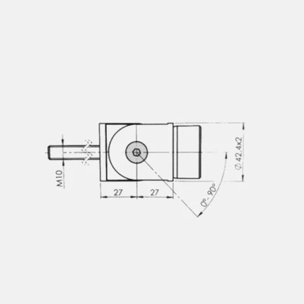 Raccord orientable à ancrage