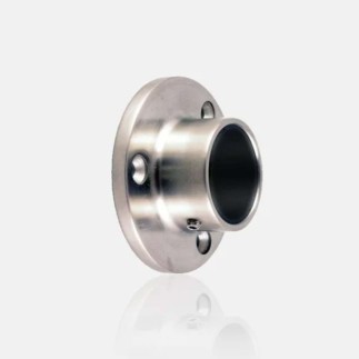 Platine murale ronde inox