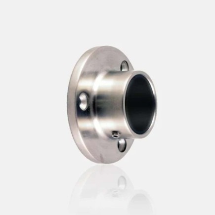 Platine murale ronde inox