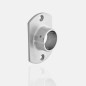Platine murale rectangle inox