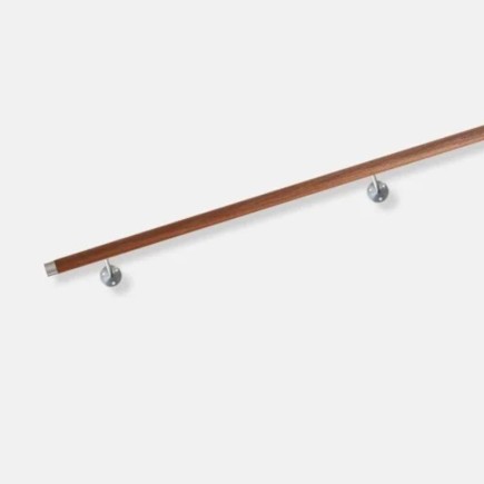 Rampe escalier bois exotique