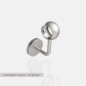 Support de main courante mural bague