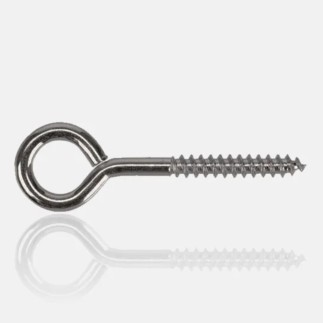 Anneau piton bois en inox