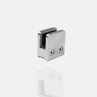 Pince à verre carrée 45x45mm pour poteau Ø42,4mm