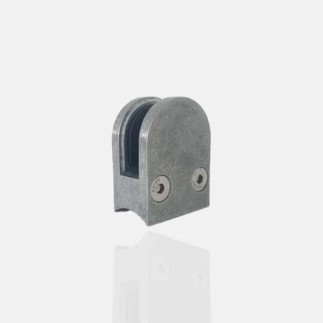 Pince à verre Zamac 40x50mm pour poteau Ø42,4mm