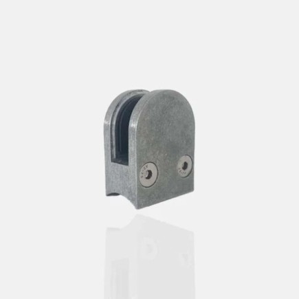 Pince à verre Zamac 40x50mm pour poteau Ø42,4mm