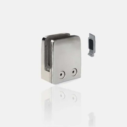 Pince à verre plate 52x52mm avec support bas