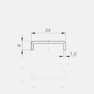 Main courante pour verre