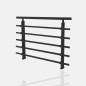 Garde-corps aluminium 5 lisses noir