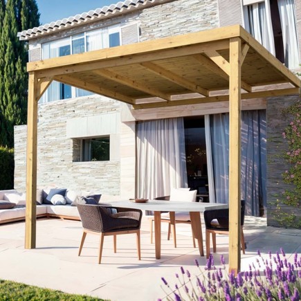 Pergola adossée avec toit Rennes