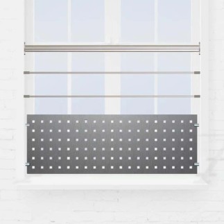 Garde-corps fenêtre lisses et tôle