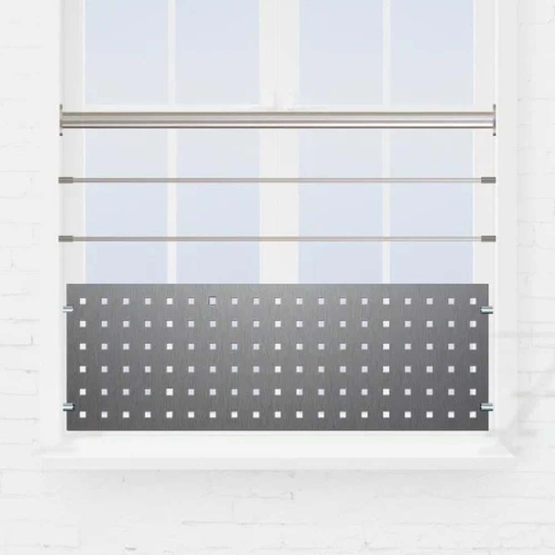 Garde-corps fenêtre lisses et tôle