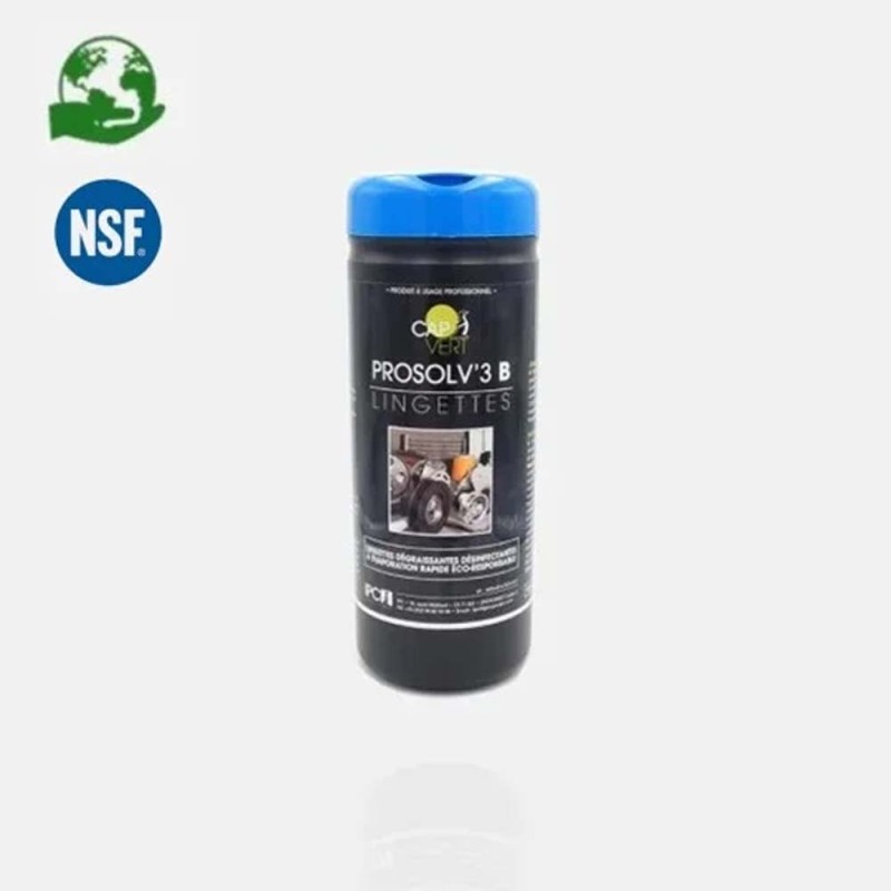 Lingettes dégraissantes désinfectantes - Pack de 40