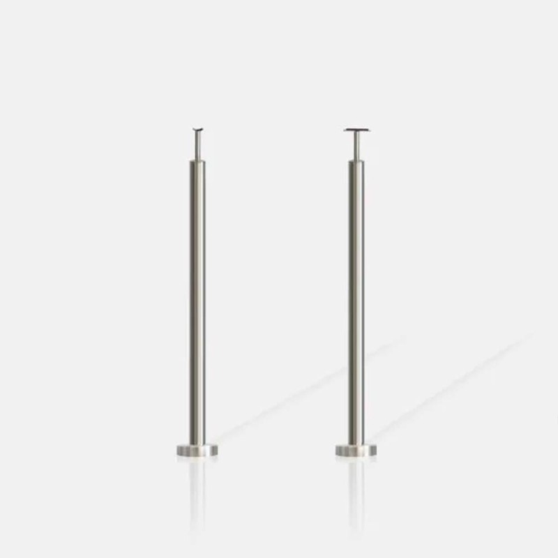 Poteau rond non percé fixation au sol