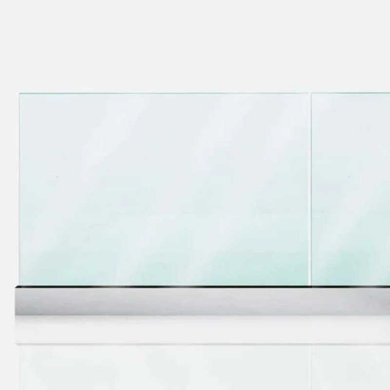 Garde-corps tout verre sur profilé aluminium