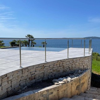 Garde-corps inox à 5 câbles