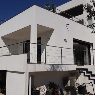 Garde-corps 3 câbles filet