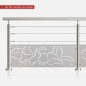 Garde-corps inox 3 câbles et tôle