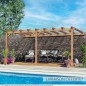 Pergola adossée bois lamellé-collé Palma