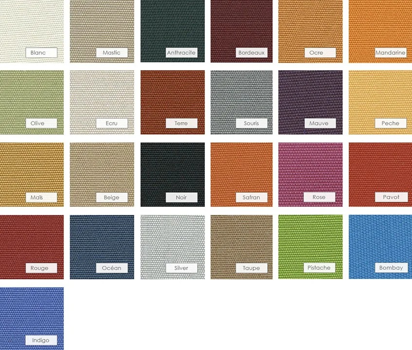 Couleur voile déperlante