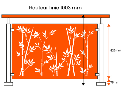Fiche technique garde-corps tôle