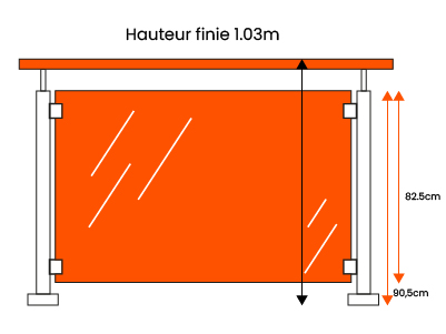 Fiche technique garde-corps verre
