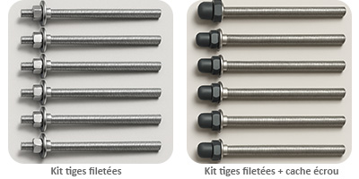 Kit tiges filetées