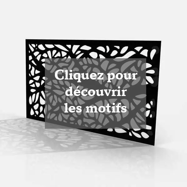 Tôle motif végétal